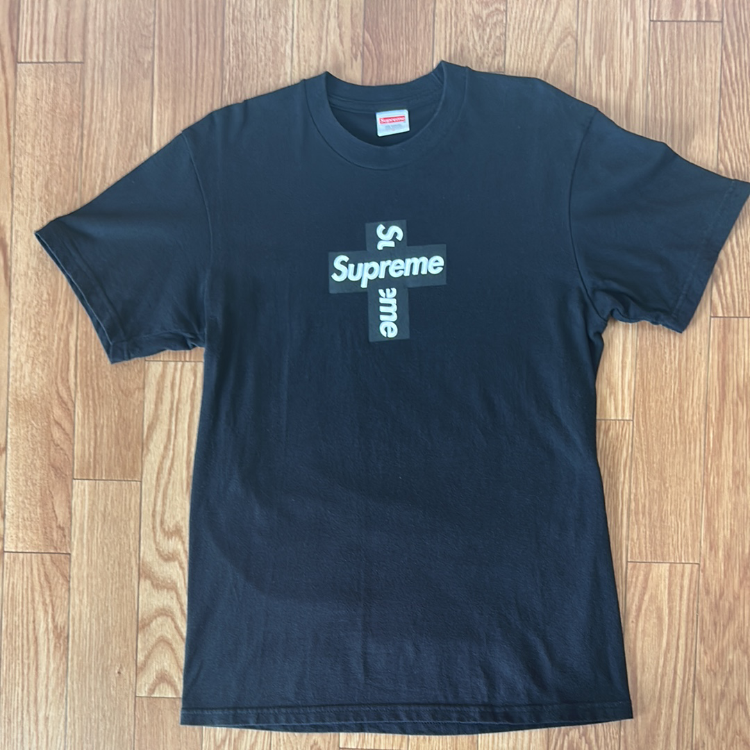 Supreme Cross Box Logo Tee "Black"