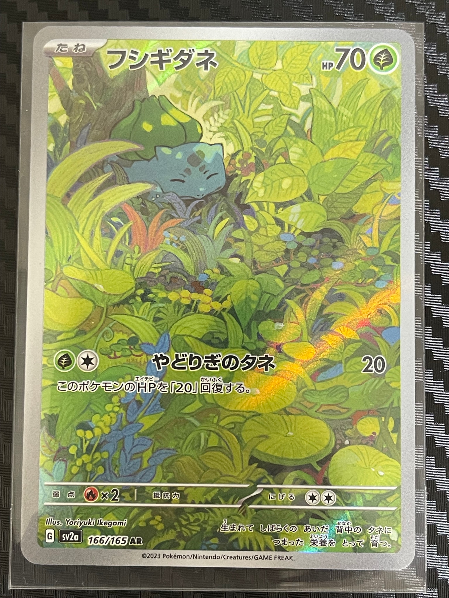 フシギダネ AR[SV2a 166/165](強化拡張パック「ポケモンカード151」)