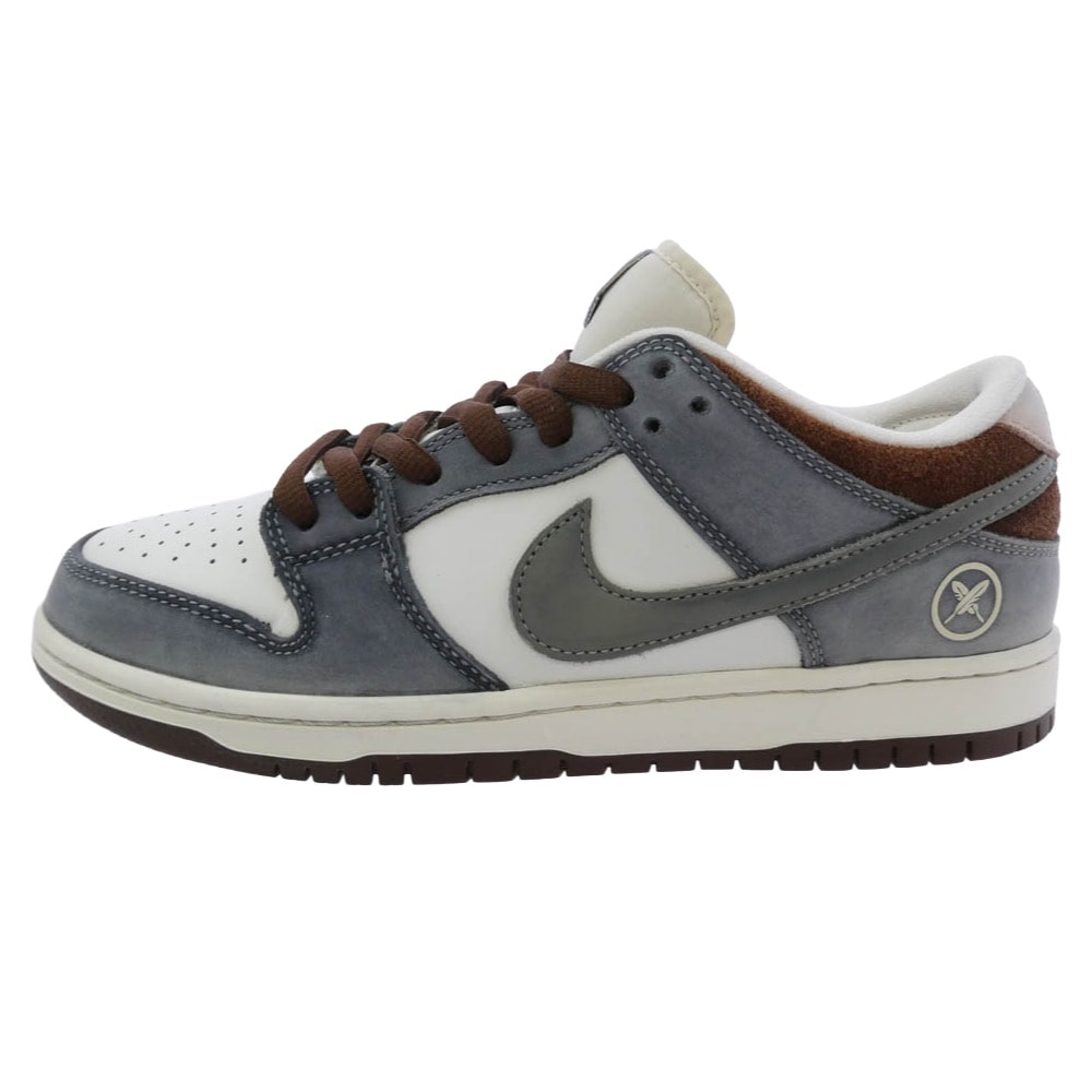 NIKE SB ナイキエスビー スニーカー FQ1180-001 x 堀米 雄斗 Yuto Horigome Dunk Low Pro QS Wolf Grey ダンク ロー プロ ウルフグレー スニーカー ホワイト系 グレー系 26.5cm【美品】【中古】