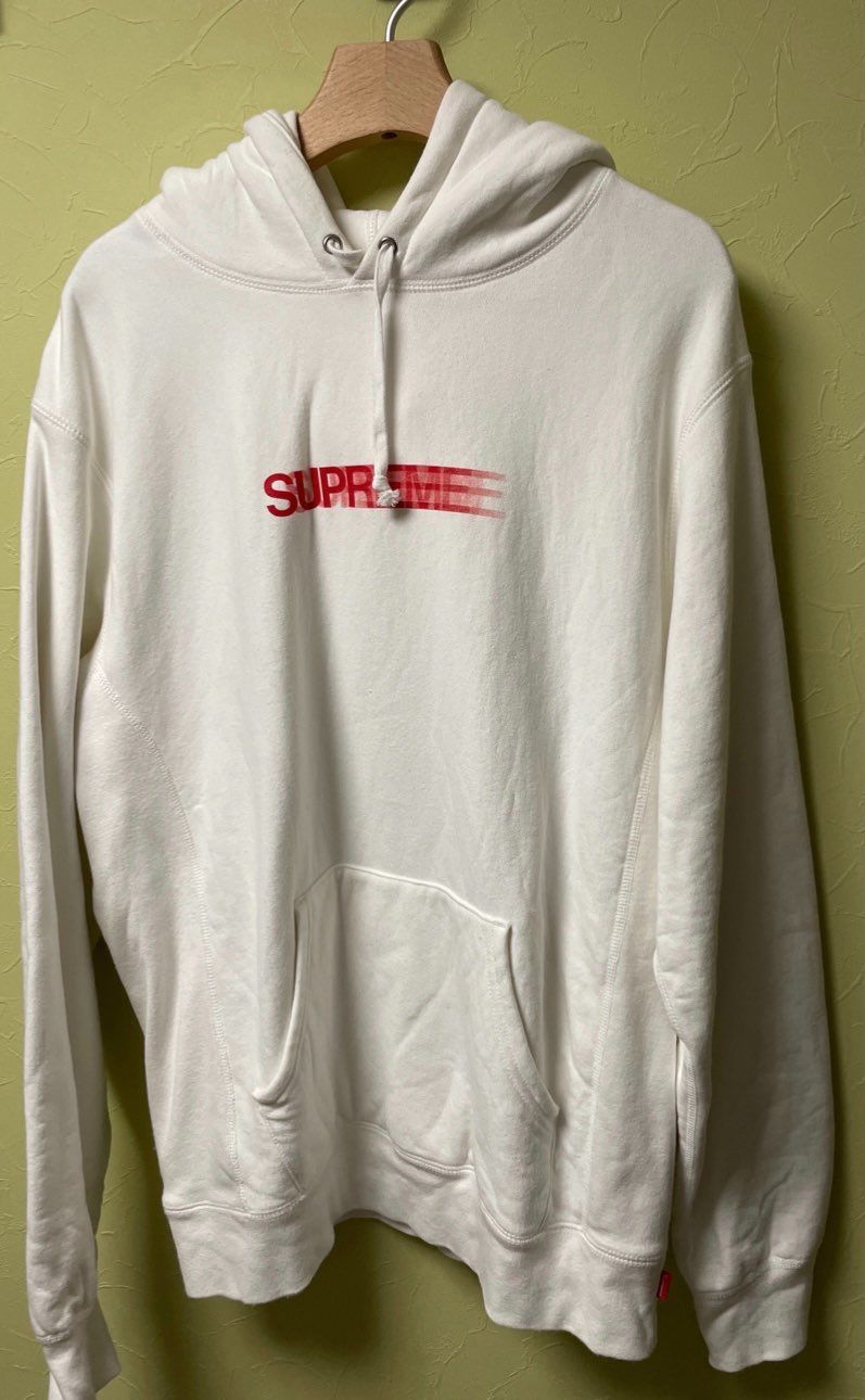 Supreme Motion Logo Hooded Sweatshirt "White" (20SS)