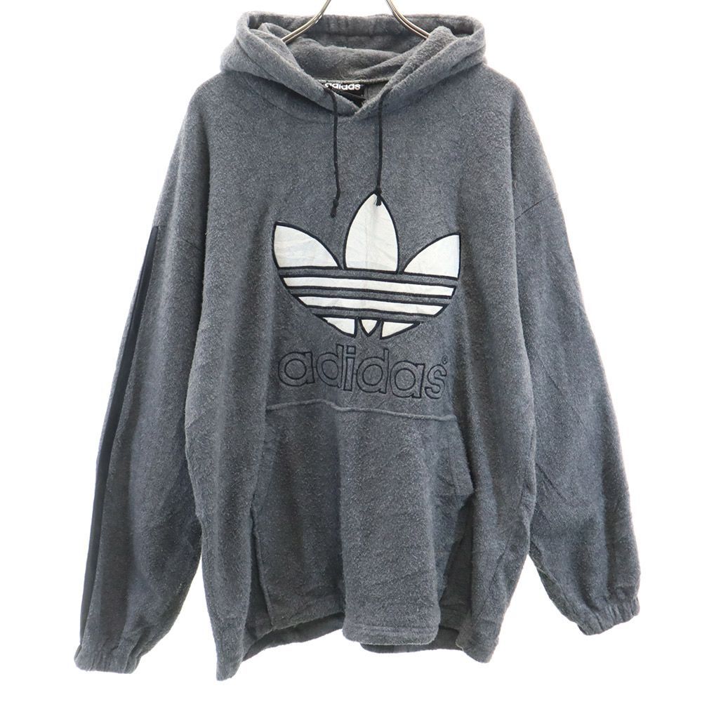 adidas 80s 長袖 起毛 パーカー