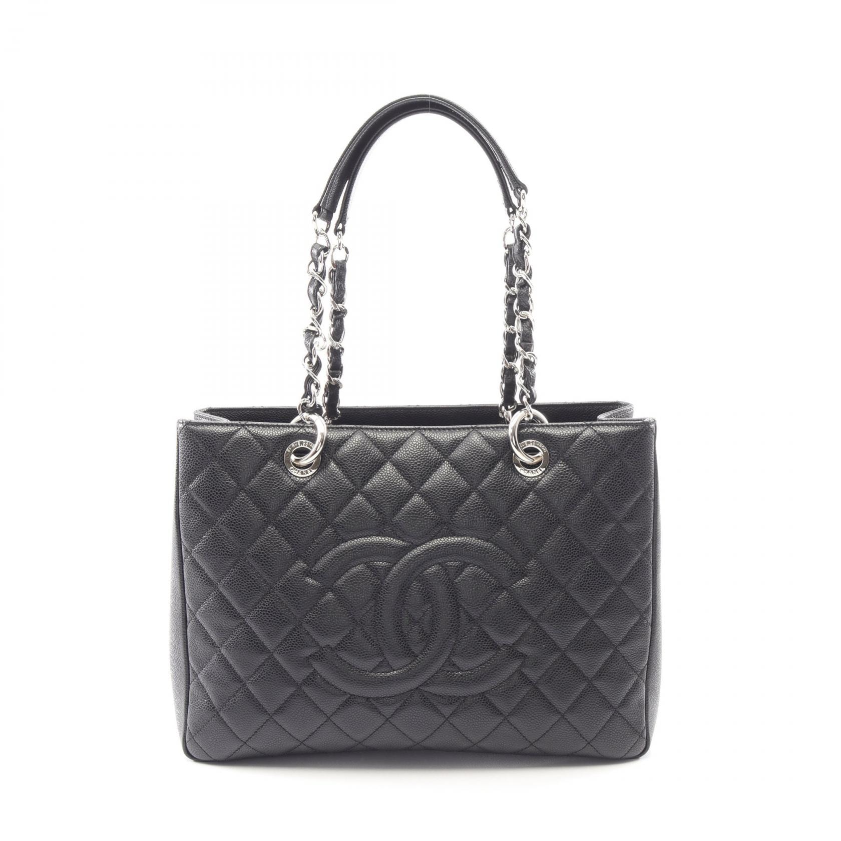 シャネル CHANEL マトラッセ グランドショッピング GST トートバッグ バッグ キャビアスキン(グレインドカーフ) レディース ブラック系 A50995 【中古】