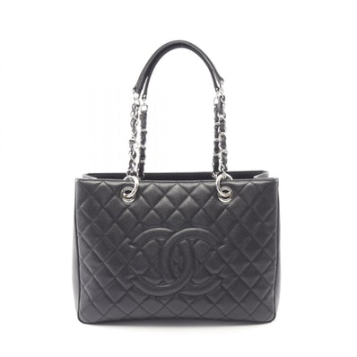 シャネル CHANEL マトラッセ グランドショッピング GST トートバッグ バッグ キャビアスキン(グレインドカーフ) レディース ブラック系 A50995 【中古】