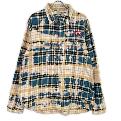 ディーゼル マルチカラー フランネルシャツ XL