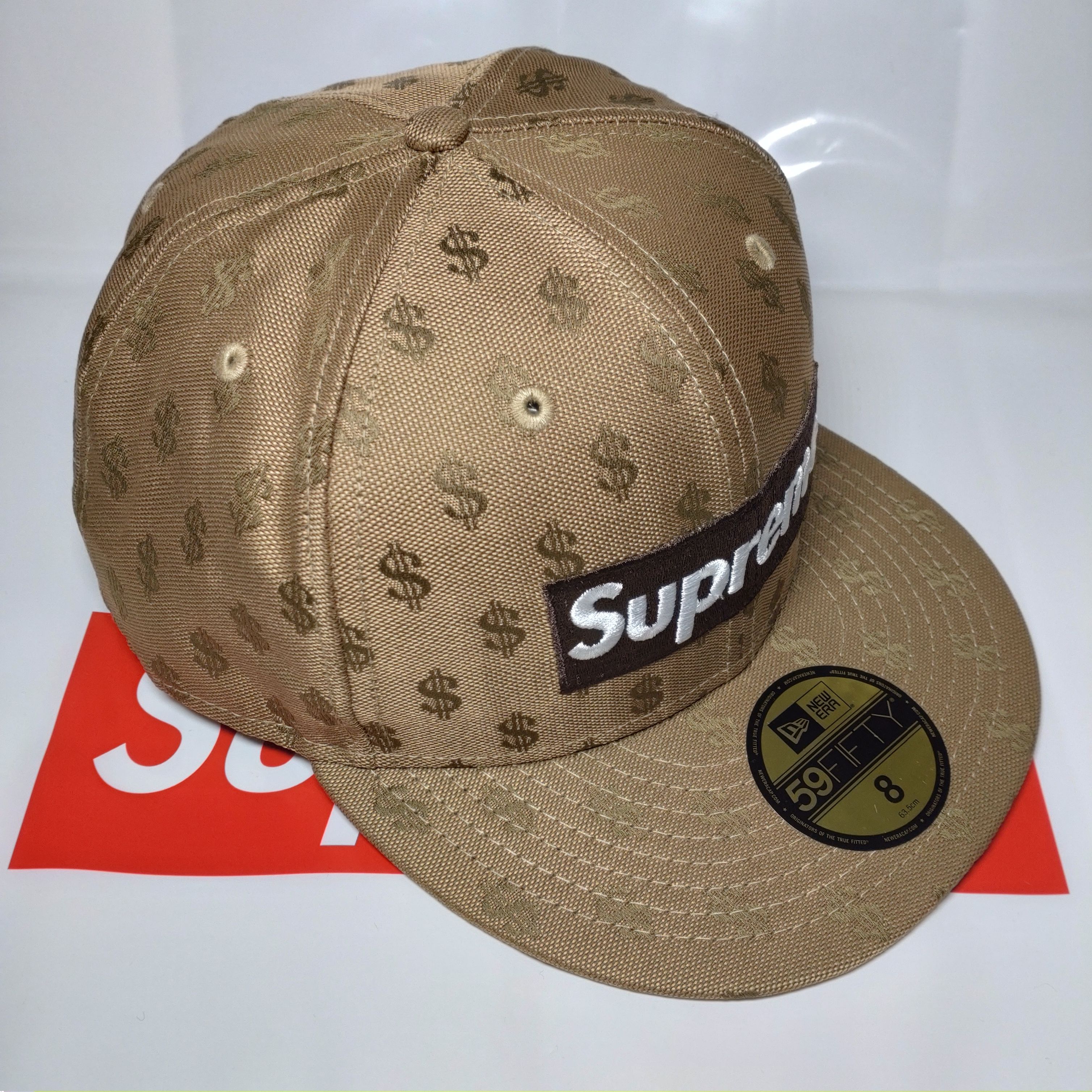 Supreme Monogram Box Logo New Era "Brown"