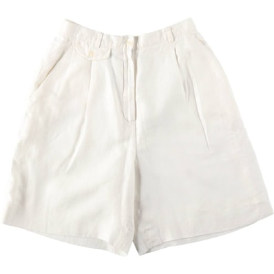古着 ラルフローレン Ralph Lauren LAUREN ローレン ワンタック リネンショーツ ショートパンツ レディースM(w26)相当/eaa637993