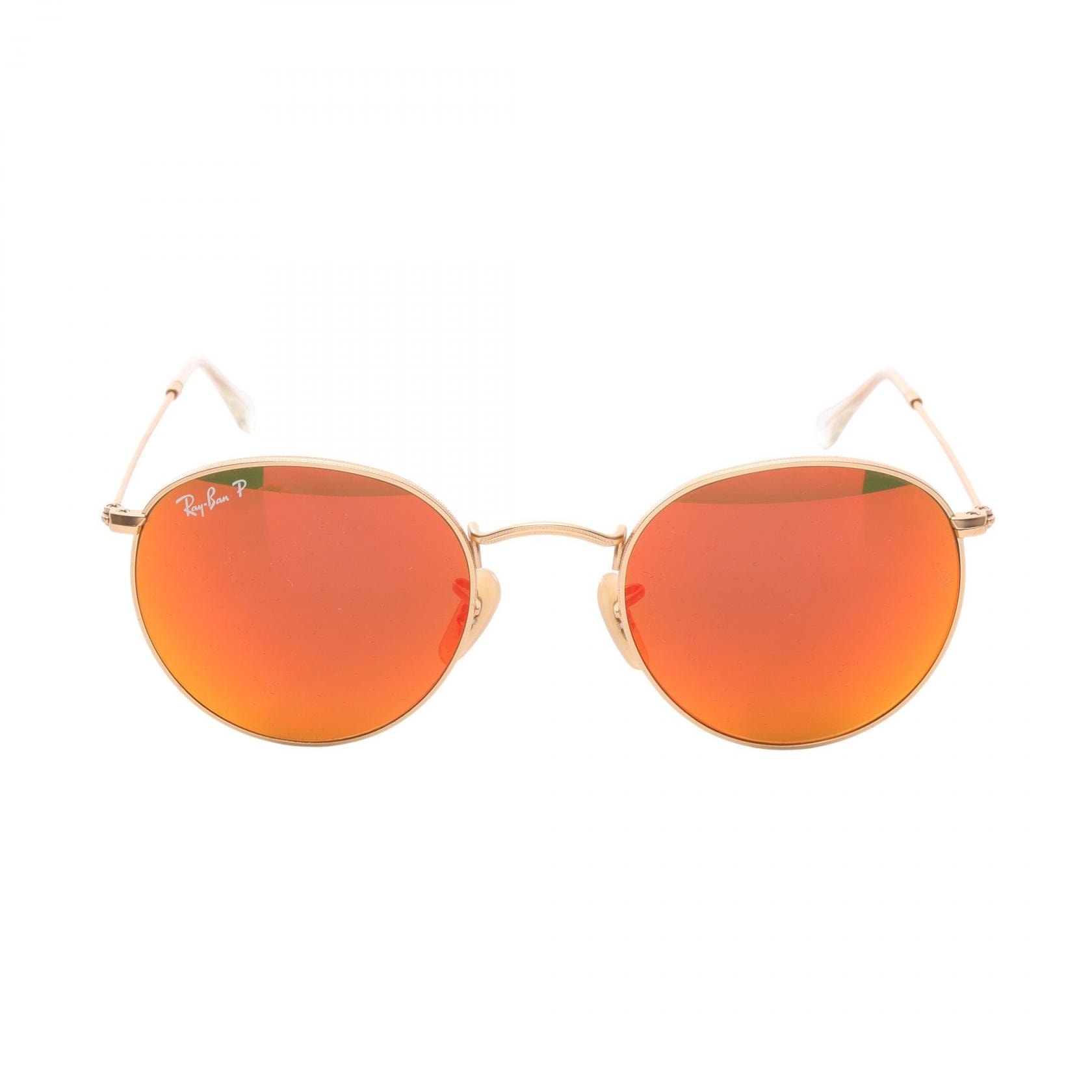 レイバン Ray-Ban ミラーレンズ サングラス 衣料品 GP メンズ レディース ゴールド系 RB3447 【中古】