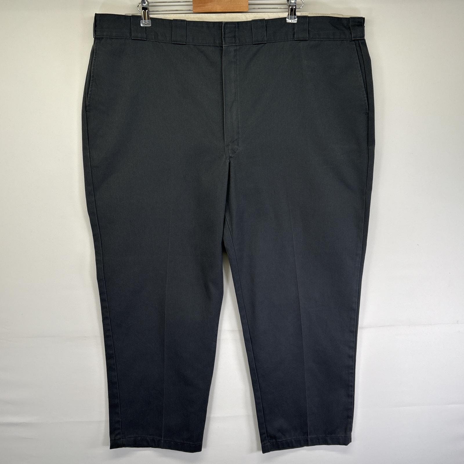 古着 ディッキーズ Dickies ワークパンツ IDEALジッパー 874 ストレート チノパン ジッパーフライ w48 L30  グレー メンズ