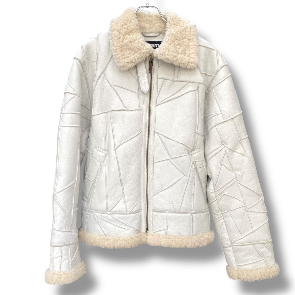 SUPREME 18AW Patchwork B-3 Shearling