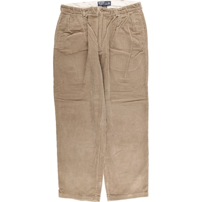 古着 ラルフローレン Ralph Lauren POLO by Ralph Lauren ANDREW PANT 太畝 ツータック コーデュロイパンツ メンズw35相当/eaa600949