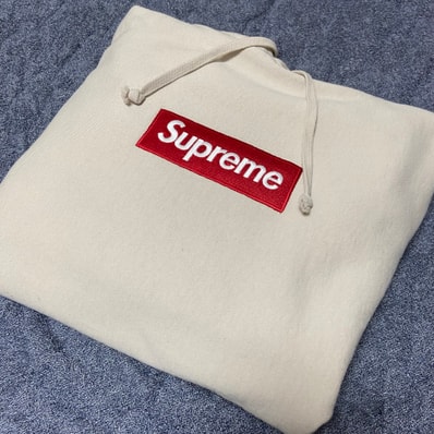 Supreme Box Logo Hooded Sweatshirt "Stone" (24FW)