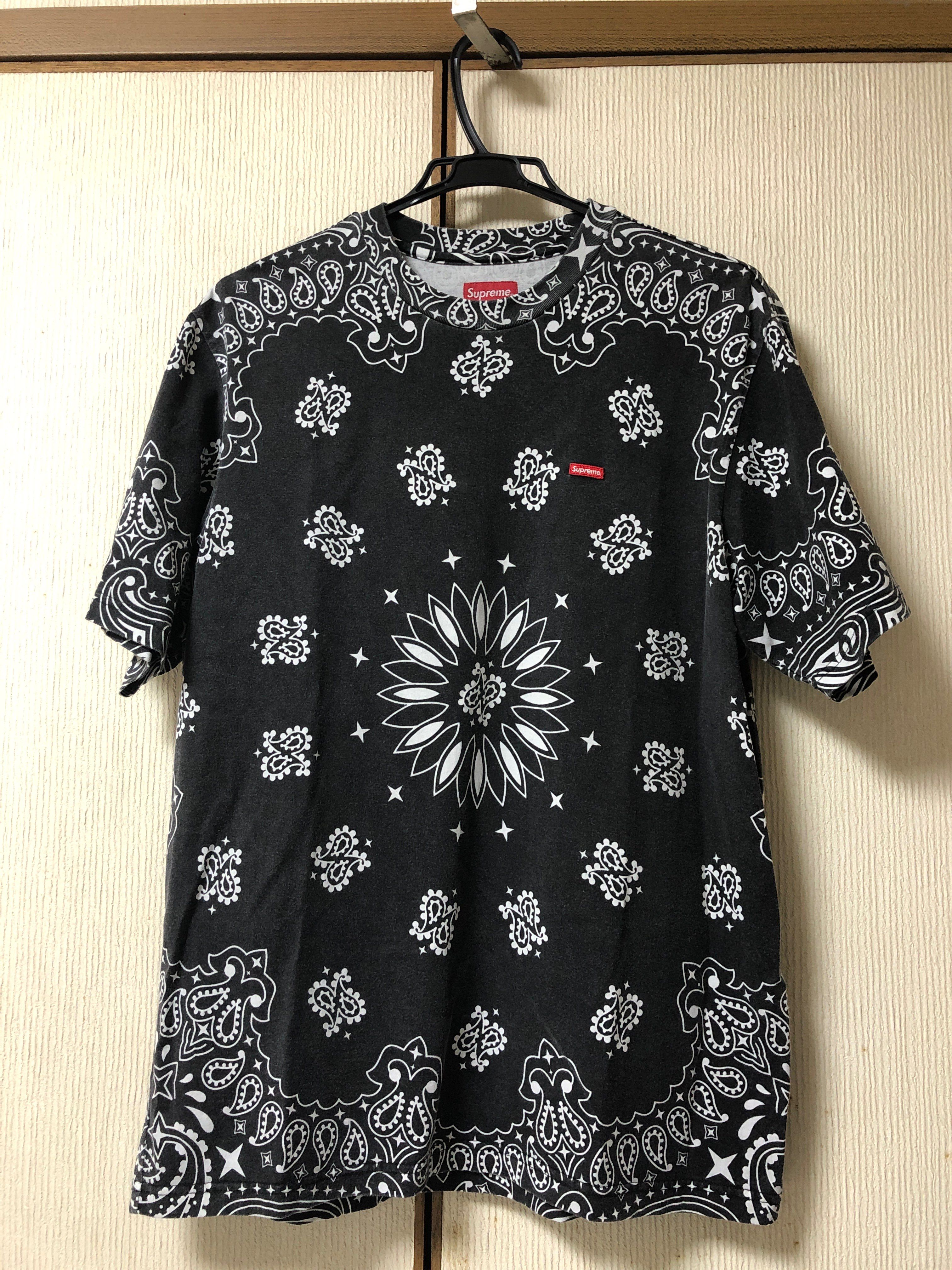 Supreme Small Box Tee "Bandana Black"(21SS)