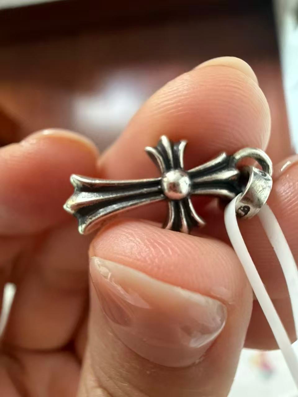 Chrome Hearts Cross Baby Fat Charm "Silver"