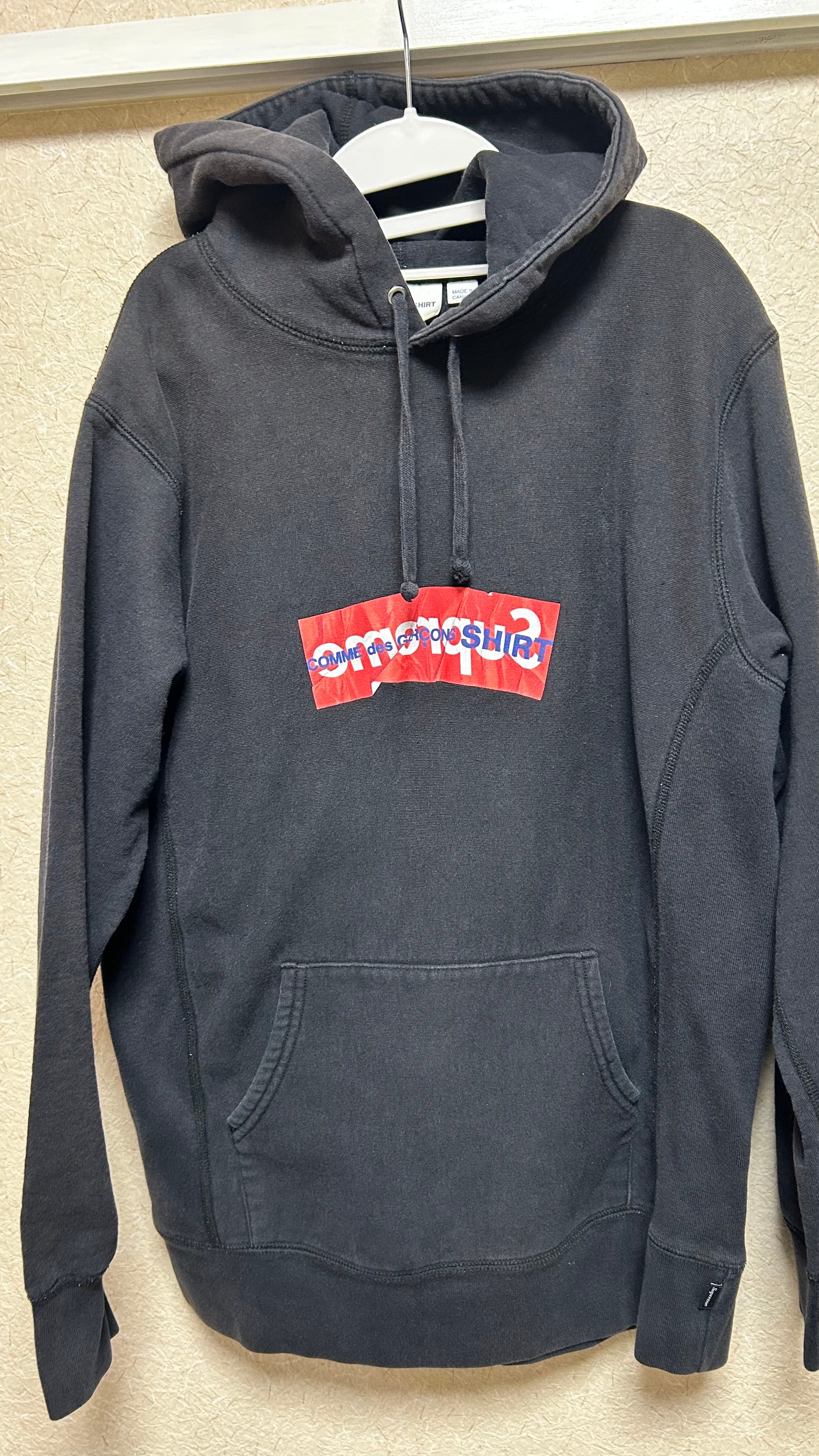 Supreme Comme Des Garcons SHIRT Box Logo Hooded Sweatshirt "Black"