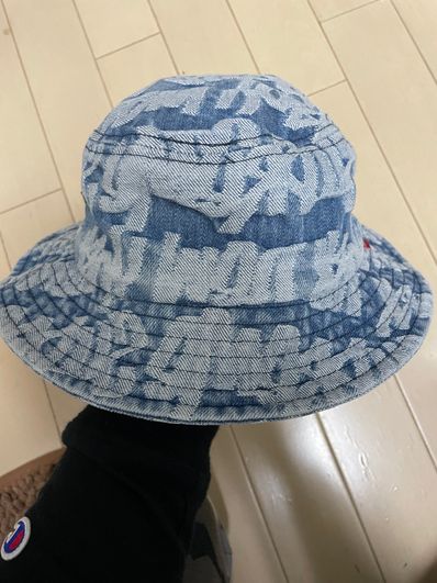 Supreme Fat Tip Jacquard Denim Crusher "Blue"