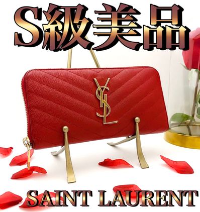 Saint Laurent イヴサンローラン 長財布 財布 ラウンドファスナー