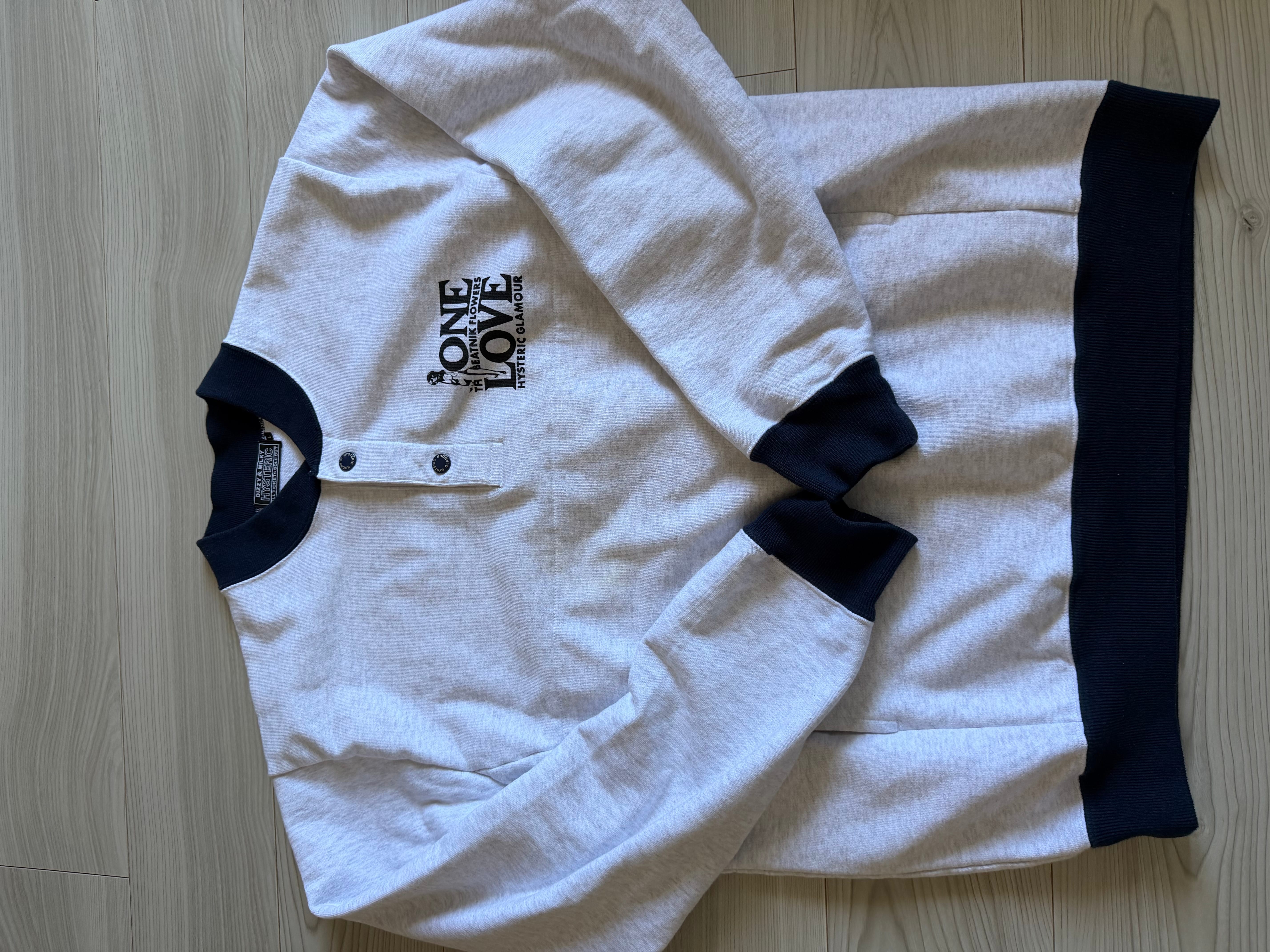 HYSTERIC GLAMOUR One Love Sweatshirt "Top Gray"