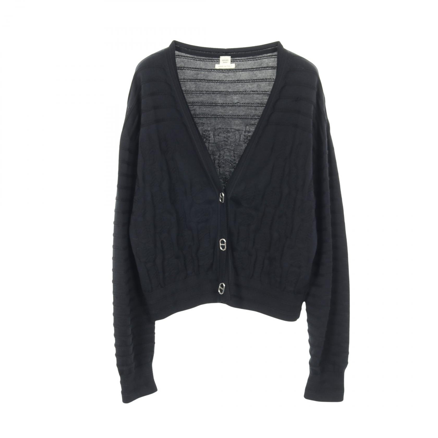 新品未使用　HERMÈS エルメス　シェーヌダンクル　シルク　カーディガン 傷や汚れあり】エルメス HERMES シェーヌダンクル カーディガン 衣料品