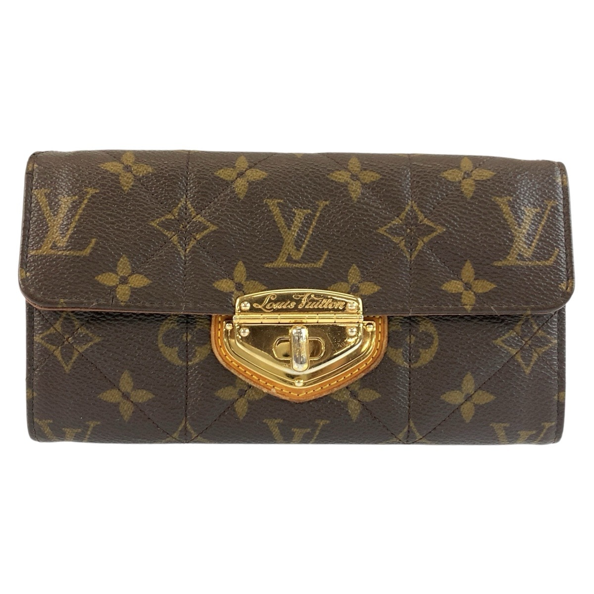LOUIS VUITTON ルイヴィトン モノグラムエトワール ポルトフォイユ サラ ブラウン ゴールド金具 PVC 長財布 ロングウォレット 603555 【中古】