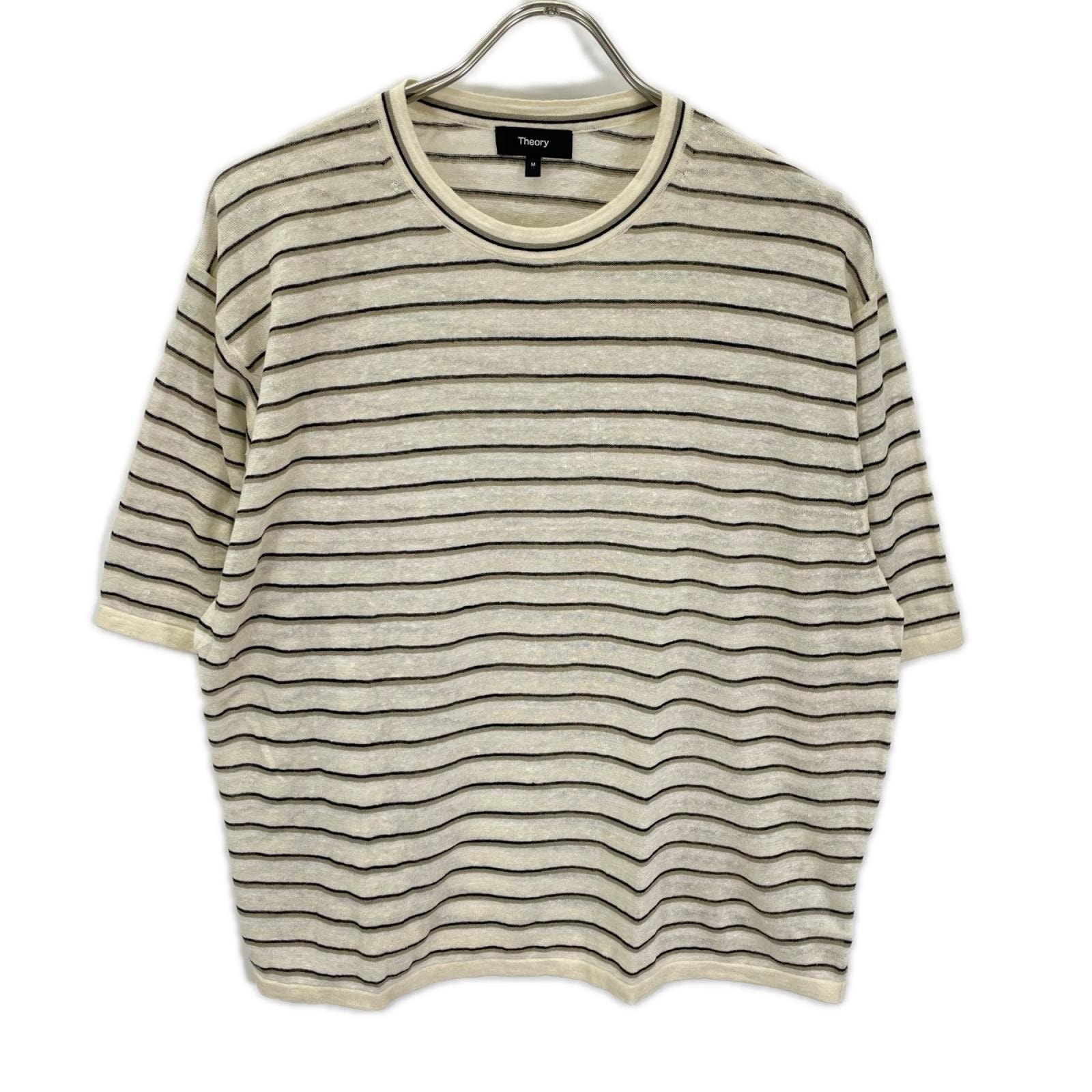 セオリー 25SS 01-5101701 ベージュ リネン混  Neo Sag Harbor Boyfriend Tee M