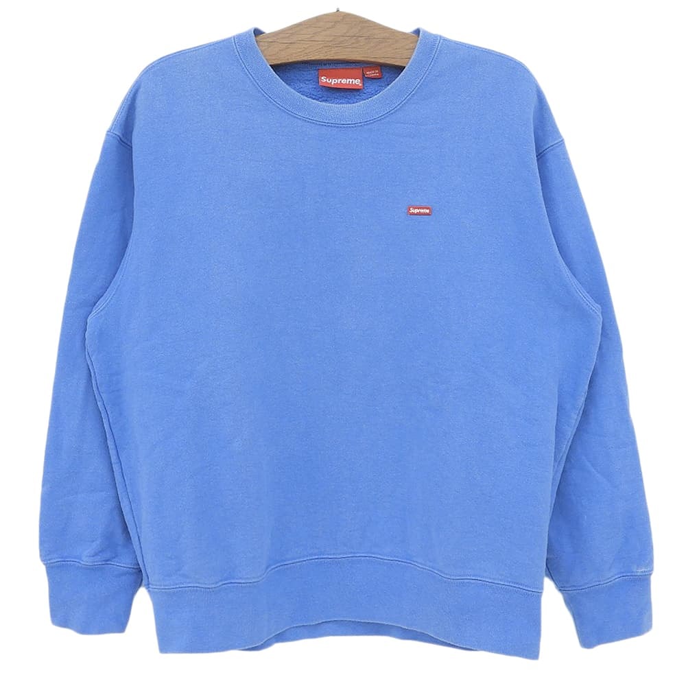 シュプリーム Small Box Crewneck スウェットトレーナー トップス メンズ ブルー M M
