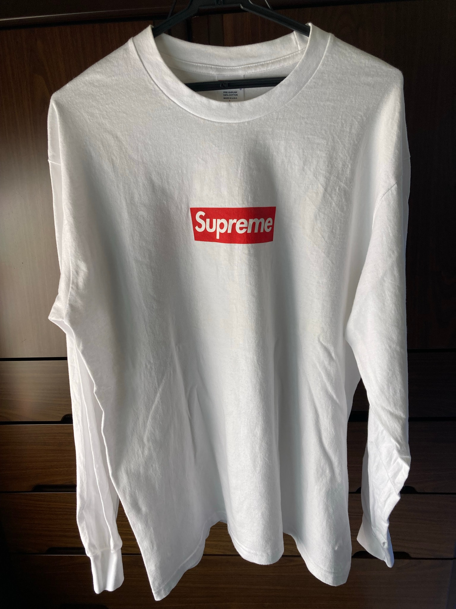 Supreme Box Logo L/S Tee "White"