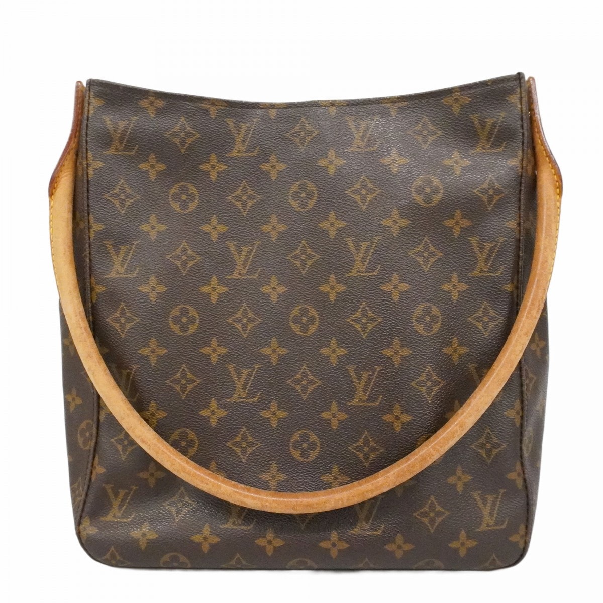 【6dd4610-h】ルイヴィトン ショルダーバッグ モノグラム ルーピングGM M51145 ブラウン【中古】レディース