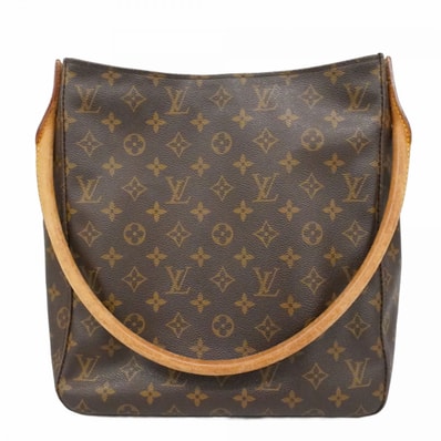 【6dd4610-h】ルイヴィトン ショルダーバッグ モノグラム ルーピングGM M51145 ブラウン【中古】レディース