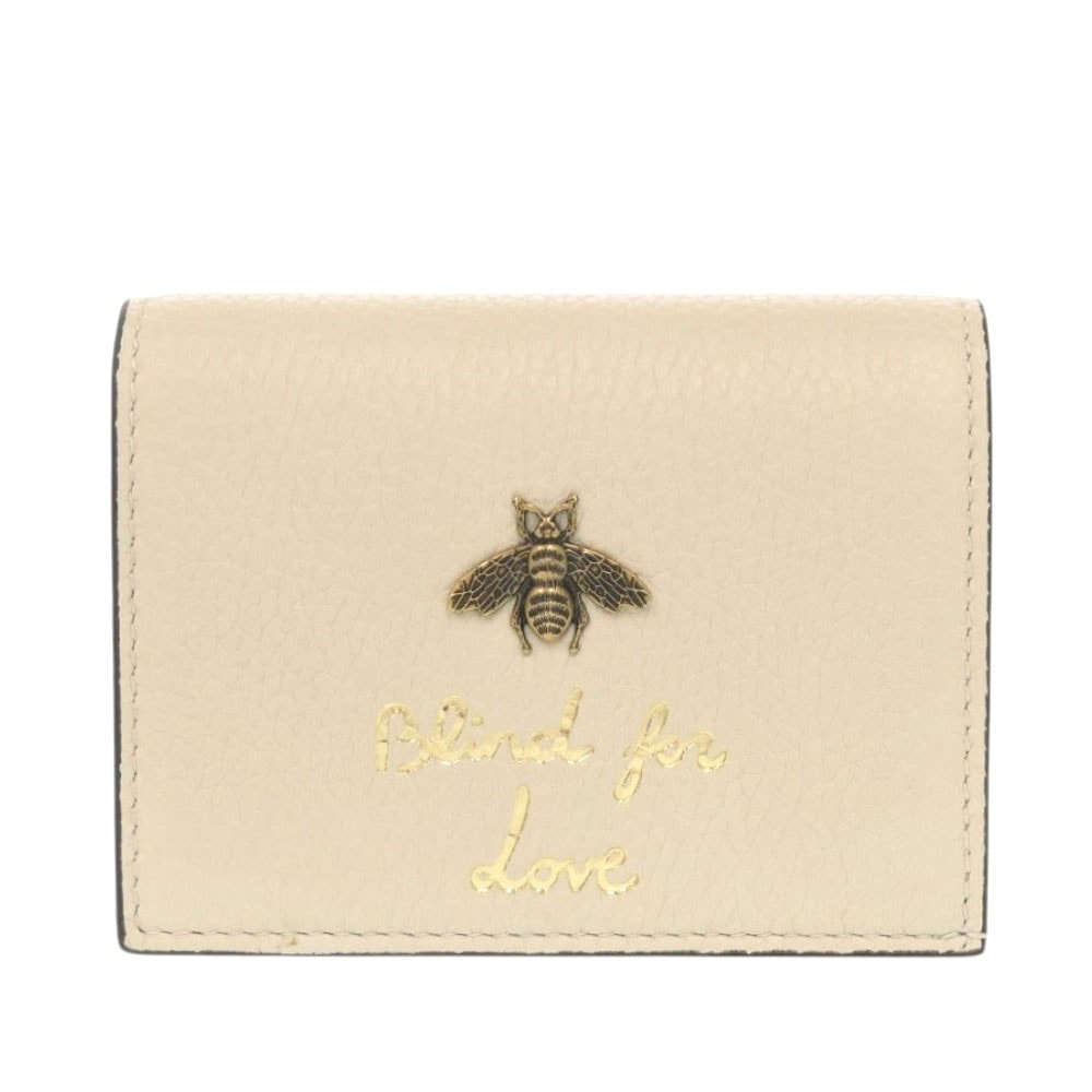 グッチ  アニマリエ ビー 460185  レザー  アイボリー