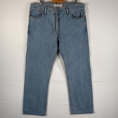 古着 リーバイス Levi's デニムパンツ 505 ブルーデニム ジーンズ ジーパン ストレート 大きいサイズ w38 L30 アイスブルー メンズ