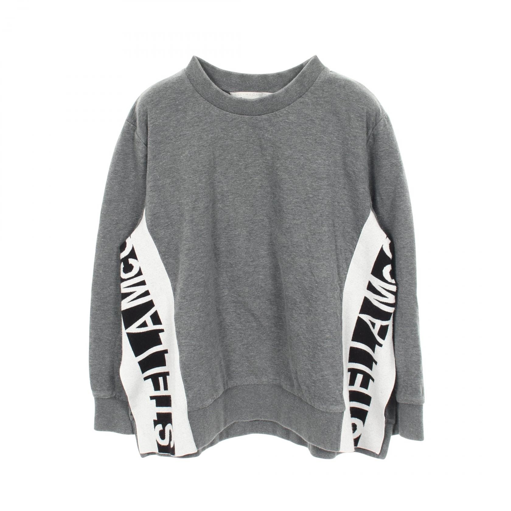 ステラマッカートニー Stella McCartney サイドロゴ スウェット 衣料品 トップス コットン レディース グレー系 【中古】