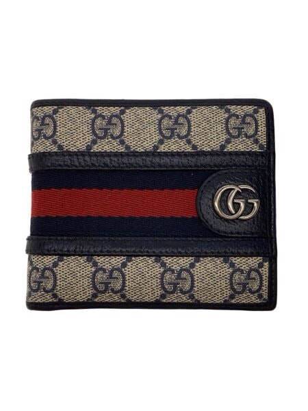 GUCCI Ophidia GG Coin Wallet "Beige/Blue"