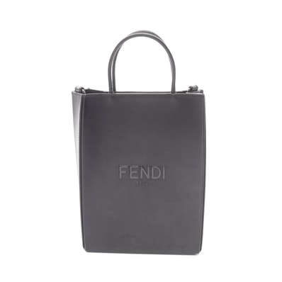 フェンディ FENDI パック ショッピングバッグ スモール ハンドバッグ バッグ レザー メンズ レディース ブラック系 7VA512 【中古】