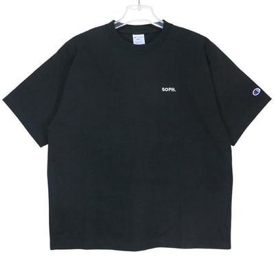 SOPHNET. ソフネット x Champion チャンピオン BASIC TEE ベーシック Tシャツ ブラック ショートスリーブ カットソー 半袖 サイズS