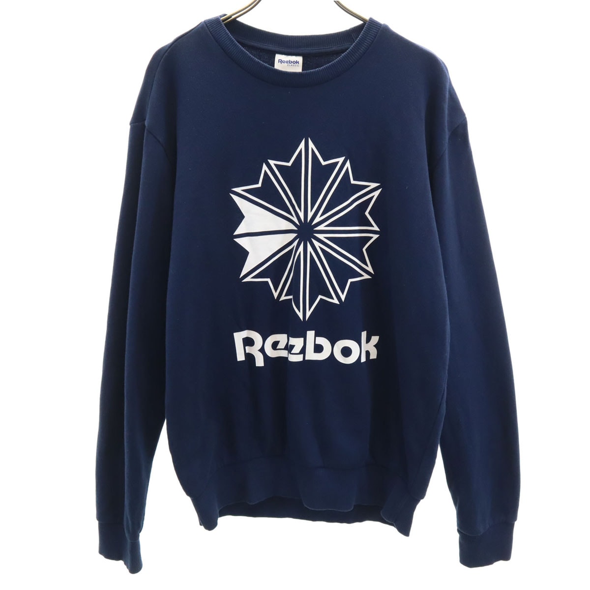 Reebok リーボック 長袖 スウェット トレーナー M ネイビー