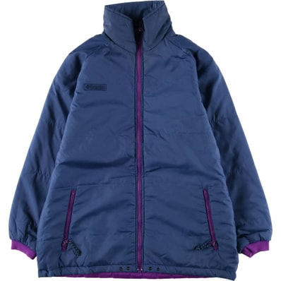 古着 90年代 コロンビア Columbia 白タグ 中綿入り リバーシブル 中綿マウンテンジャケット シェルジャケット パファージャケット レディースM相当 ヴィンテージ/eaa594087