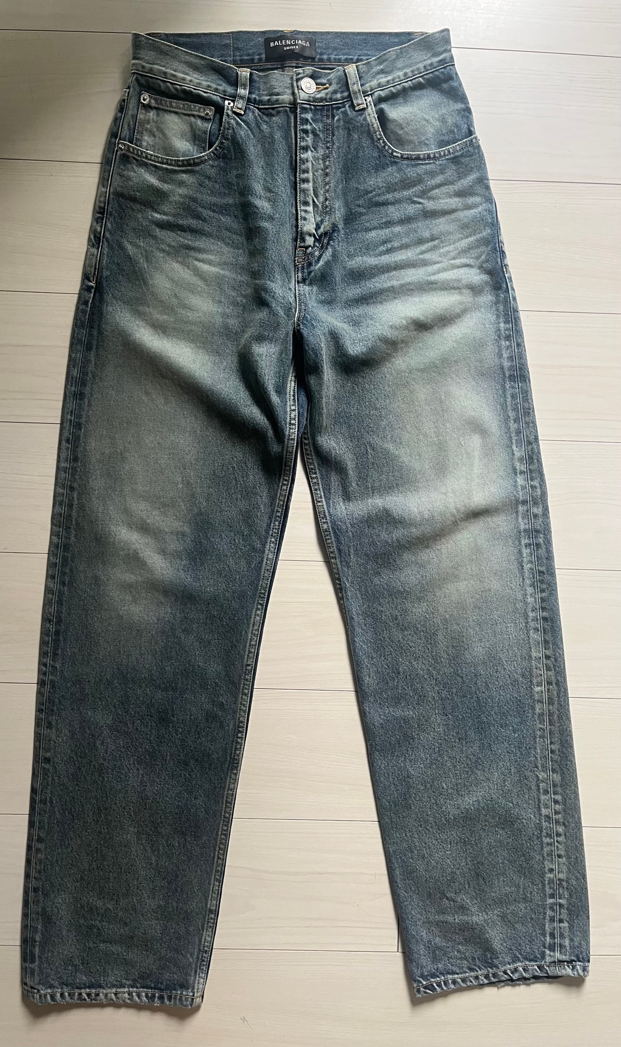 正規品 BALENCIAGA バレンシアガ ルーズフィットジーンズ ブルーデニム サイズ  XXS