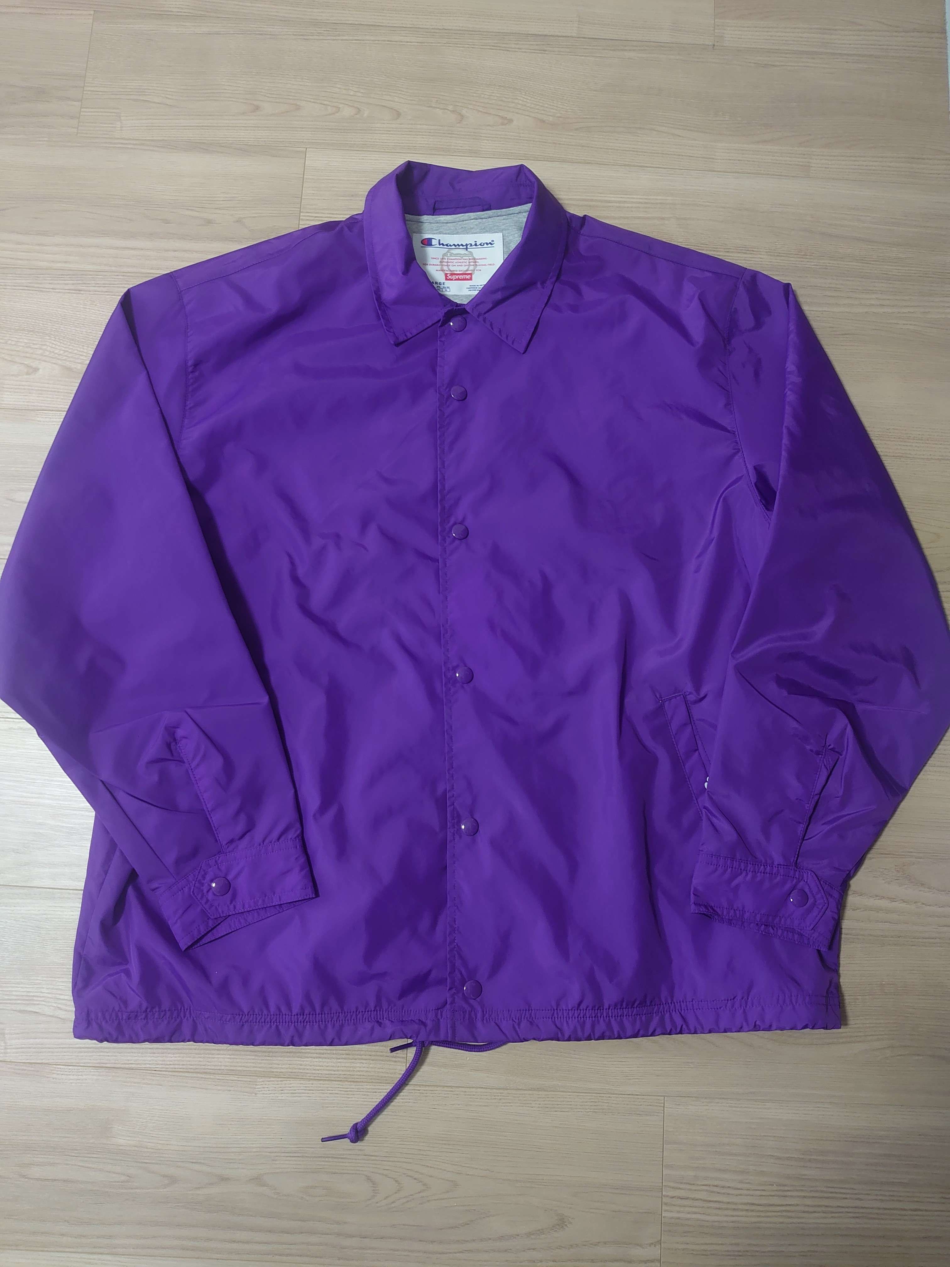 Supreme x Champion Coaches Jacket "Purple"