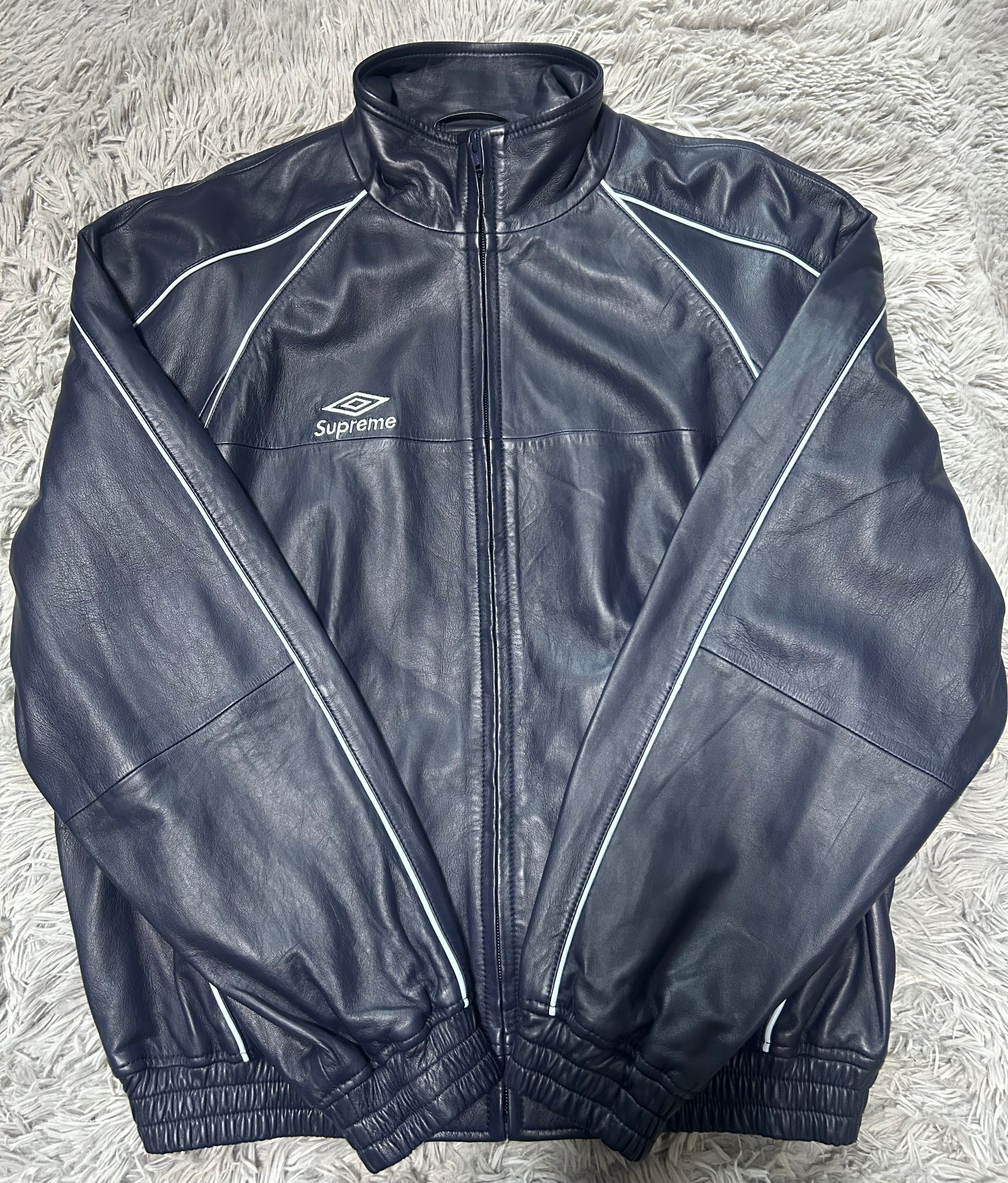Supreme x Umbro Leather Track Jacket 