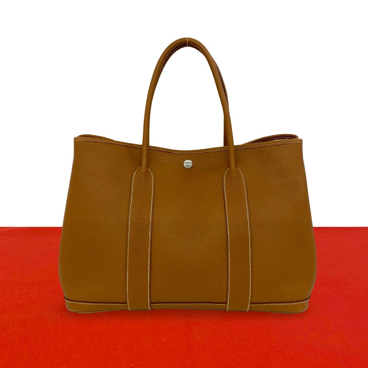 HERMES エルメス ガーデンパーティー PM ネゴンダ トートバッグ ブラウン
 81934