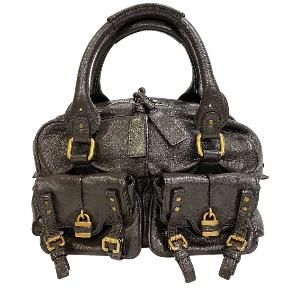 クロエ Chloe ボストンバッグ カデナ パディントン ダークブラウン