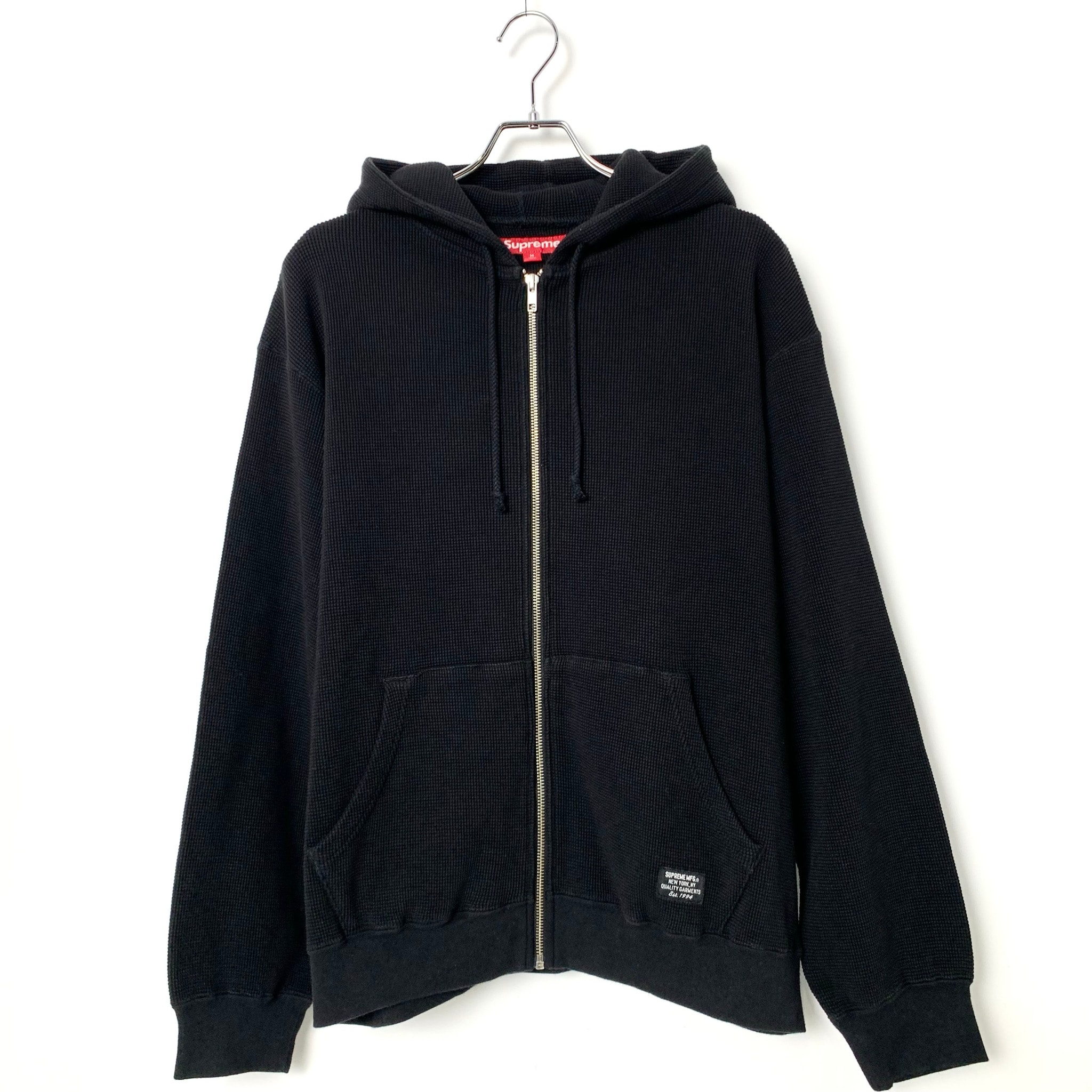 Supreme Hooded Zip Up Thermal "Black"