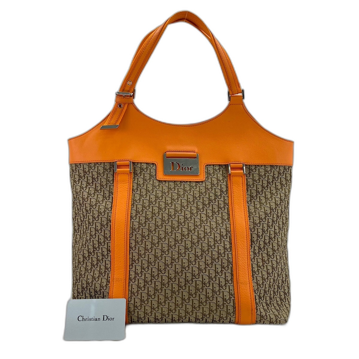 ディオール Dior ストリートシック トロッター トートバッグ キャンバス【中古】