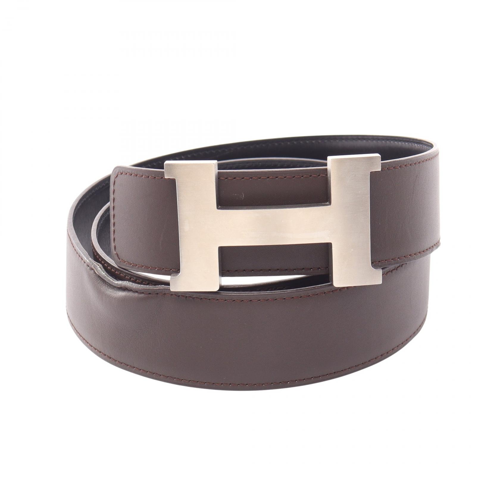 エルメス HERMES コンスタンス Hベルト リバーシブル ベルト 衣料品 レザー メンズ ブラウン系 / ブラック系 【中古】