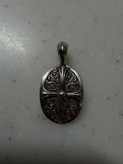 Chrome Hearts Classic Oval Pendant Top "Silver"