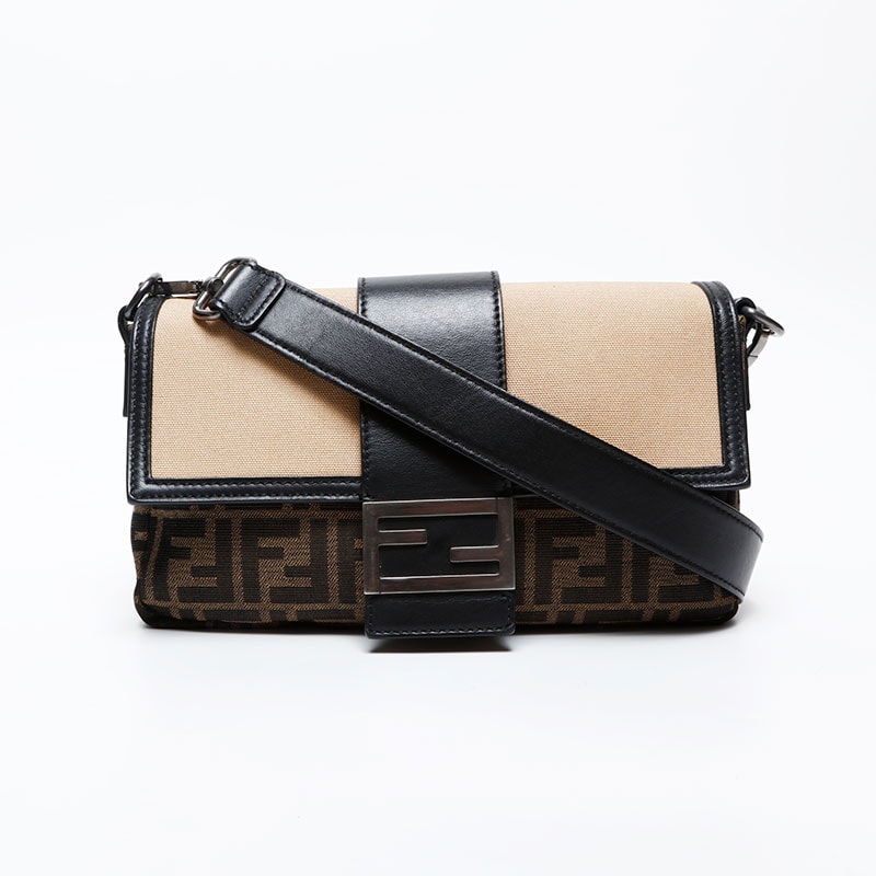 フェンディ FENDI ズッカ マンマ バケット ショルダーバッグ【中古】