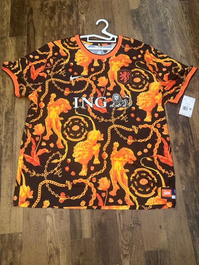 Nike x Patta X2 World Cup Academy Pro Short-Sleeve Football Top Netherlands "Orange/Black"
