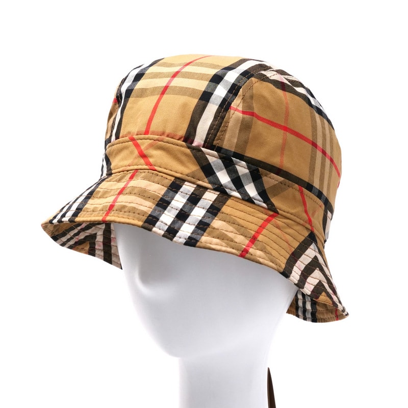 ■未使用品■BURBERRY バーバリー ハット サイズS ヴィンテージチェック バケットハット 帽子【おすすめ】 イタリア製 20241003/RA1470