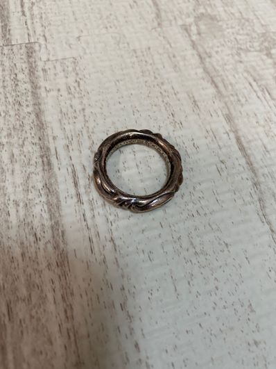 Chrome Hearts Scroll Band Ring "Silver"