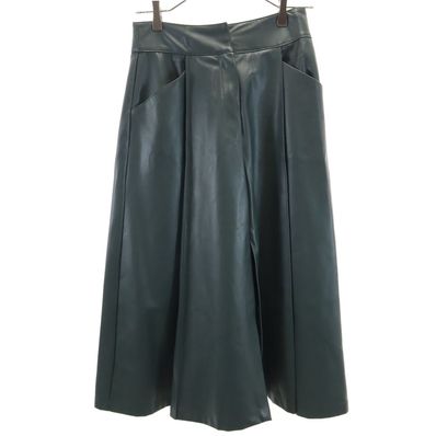ZARA ロング丈 フェイクレザー スカート